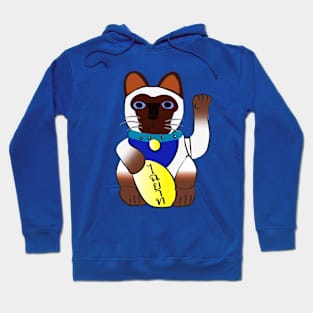 Siamese lucky cat Hoodie